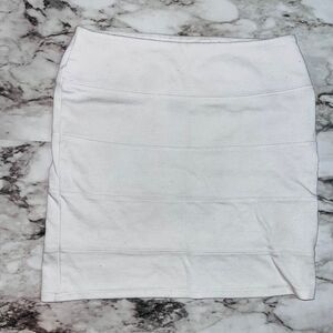 Nollie Skirt Pencil Mini Striped White  Women S Preppy Mermaidcore Balletcore